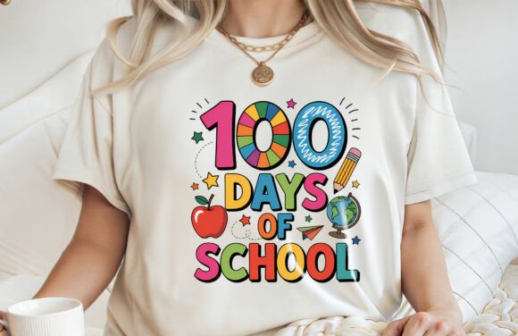 100 Days of School T-shirt Design PNG: A Strategic Asset for Educators and Creators