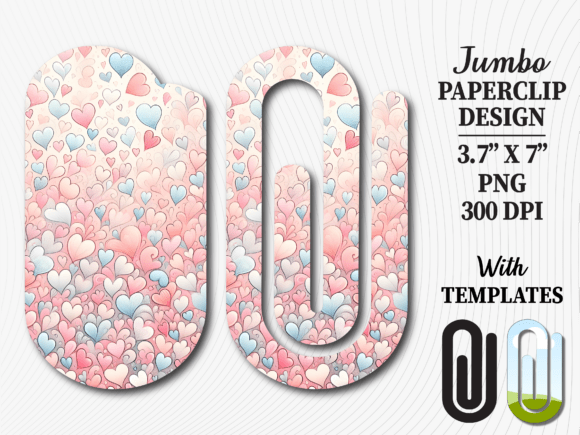 Pastel Heart Pattern Jumbo Paperclip: A Strategic Tool for Creative Organization