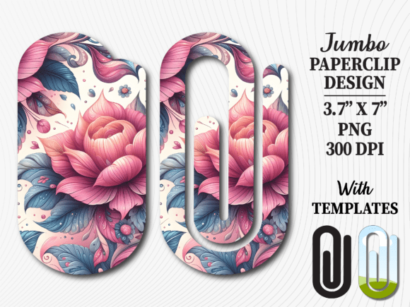 Pink Peony Floral Jumbo Paperclip PNG: The Ultimate Digital Asset for Creative Projects