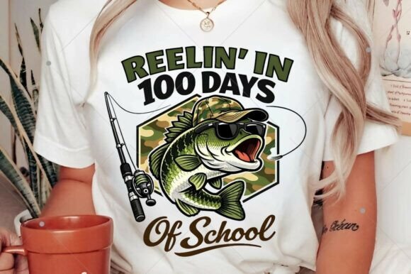 Reelin in 100 Days of School: The Ultimate Guide to Fishing-Themed Teacher PNGs for Creative Projects