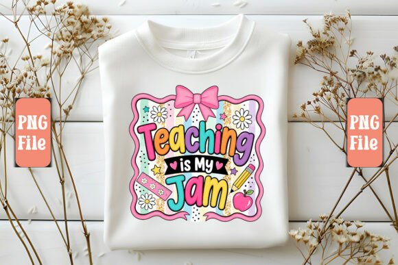 Teaching is My Jam PNG Design