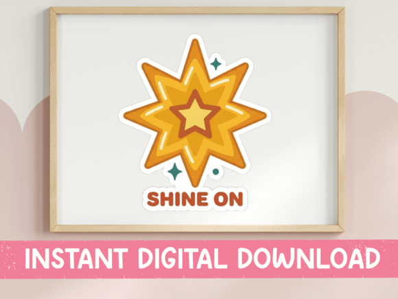 The Art of Encouragement: Integrating the Shine on Gold Star Motivational Sticker into Daily Life and Creative Projects
