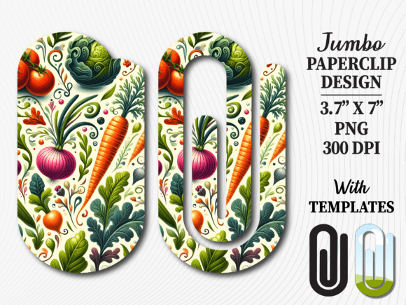 The Garden Vegetable Boho Jumbo Paperclip: A Creative Tool for Modern Organization
